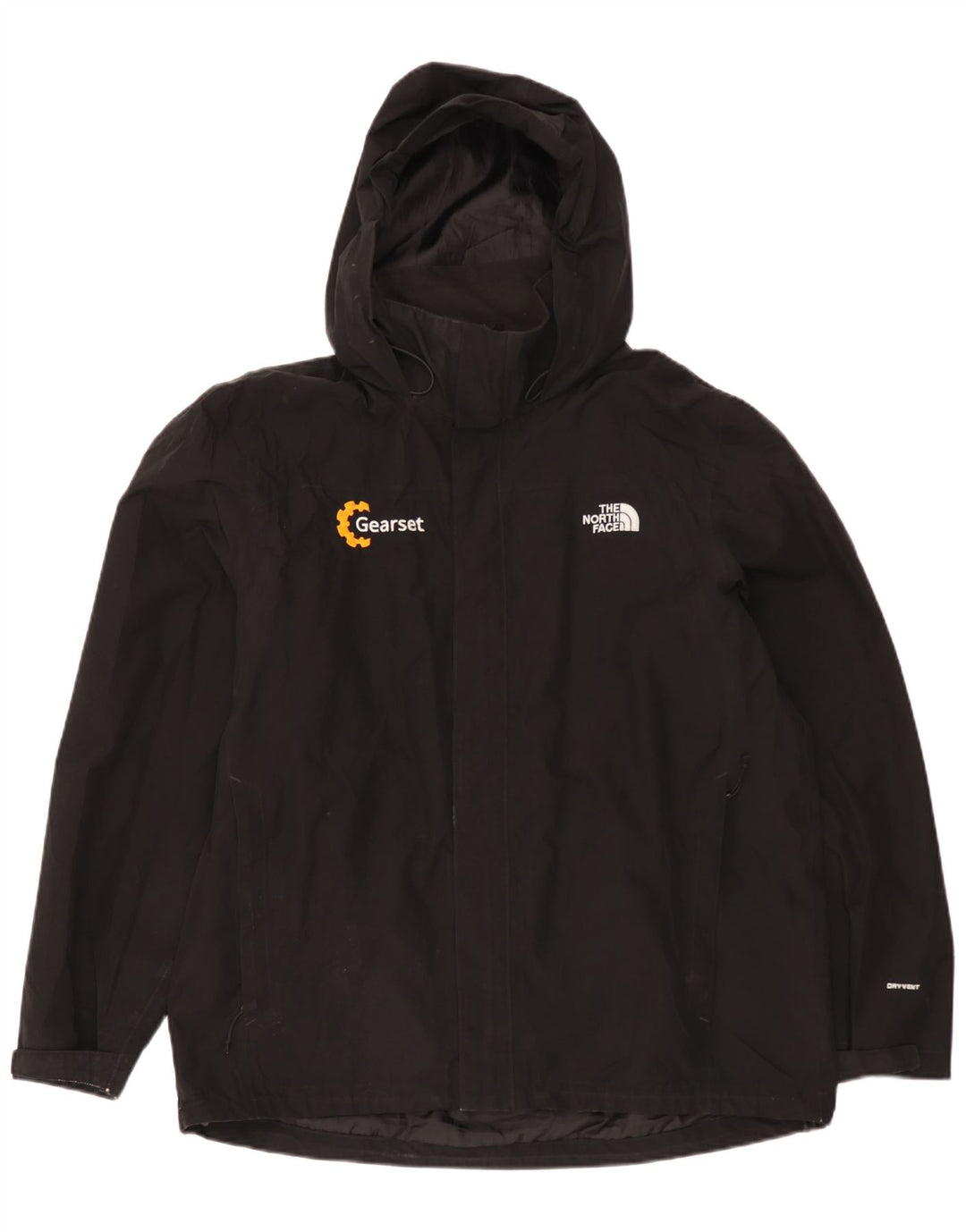 The North Face Herren-Regenjacke mit Kapuze, UK 42, XL, Schwarz, Polyester