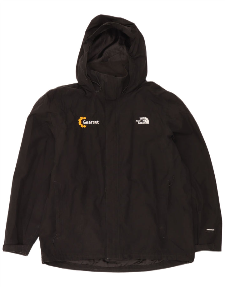 The North Face Herren-Regenjacke mit Kapuze, UK 42, XL, Schwarz, Polyester