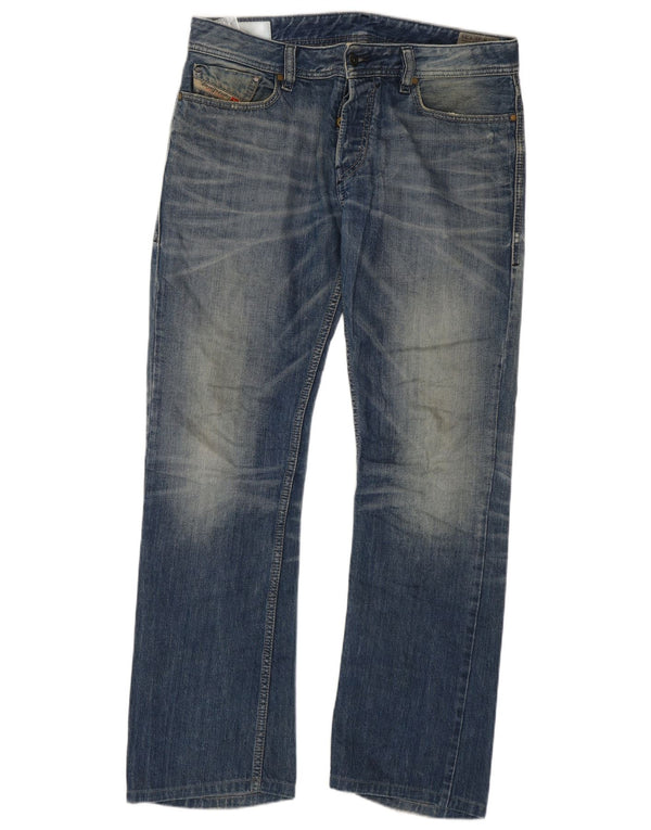 Diesel Womens New-Fanker Regular Slim Bootcut Jeans W31 L30 Blue Cotton