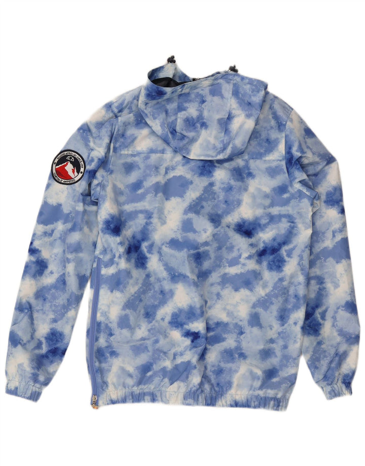 Ellesse Herren Kapuzenpullover Regenjacke UK 36 Small Blue Tie Dye Polyester