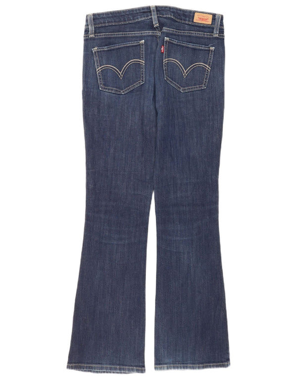 Levi's Damen 518 Super Low Bootcut Jeans US 7 Medium W30 L30 Marineblau