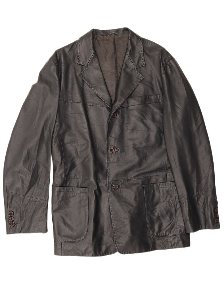 Vintage Herren 3-Knopf-Blazerjacke UK 38 Medium Schwarz