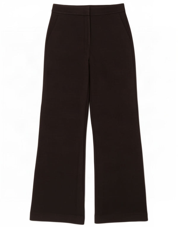 Boden Damen-Anzughose mit weitem Bein, UK 10, Größe S, W28, L31, schwarze Viskose