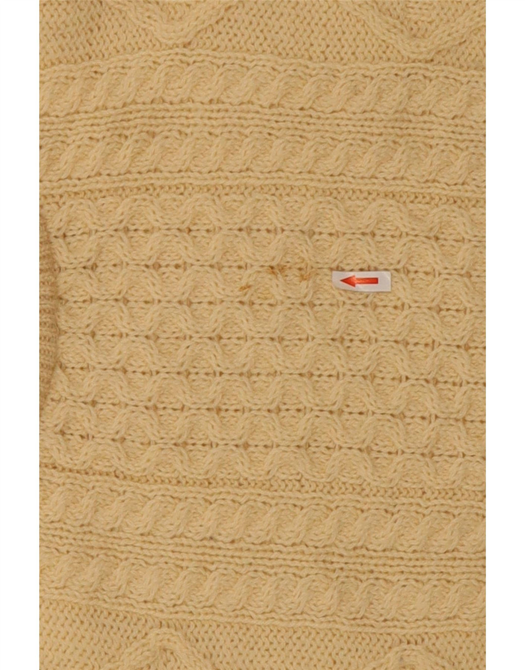 arancrafts Herren-Pullover mit Rundhalsausschnitt, mittelbeige Wolle