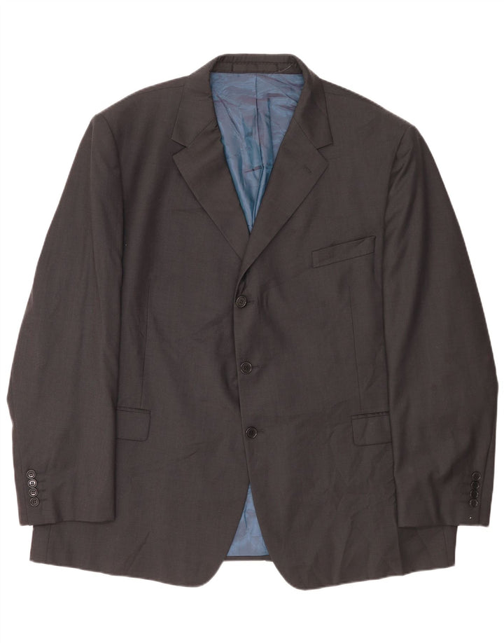 Marks & Spencer Herren-Blazer mit 3 Knöpfen, UK 52, 3XL, graue Wolle