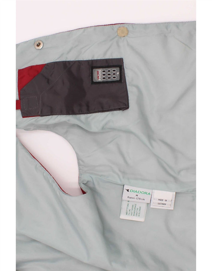 Diadora Wattierte Weste für Jungen, 7–8 Jahre, mittelrotes Polyester