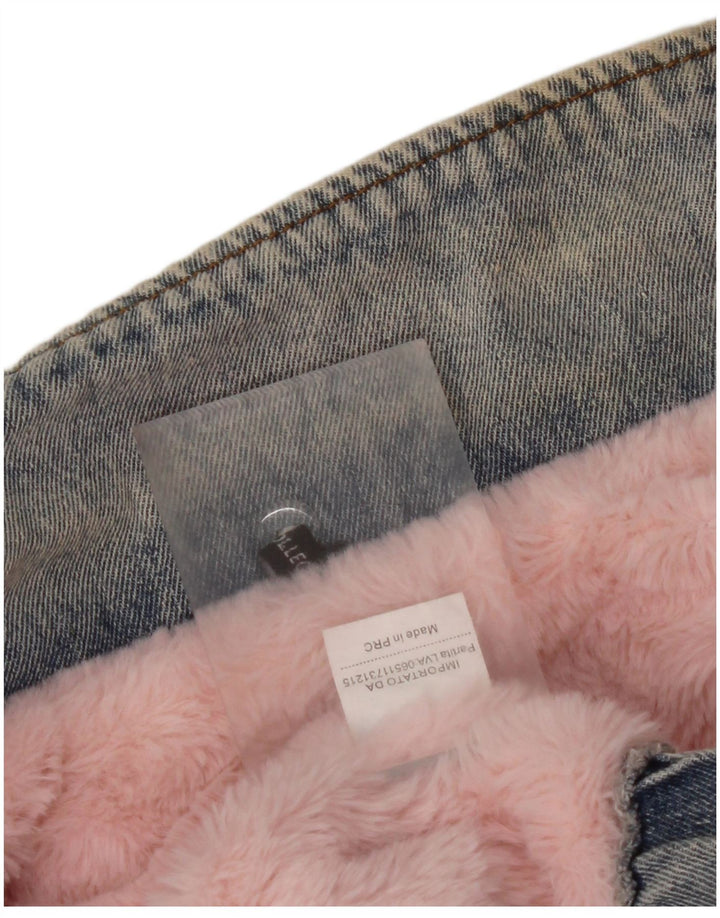 NEUE KOLLEKTION Übergroße Damen-Jeansjacke mit 3/4-Ärmeln, Gr. 10, Größe S, Blau