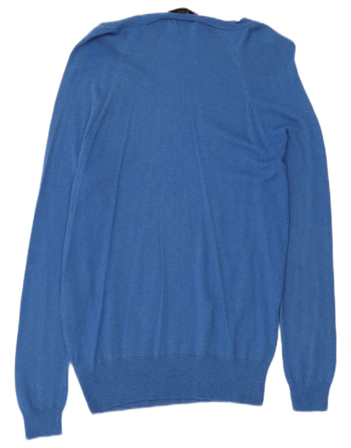 MOSSIMO Damen-Pullover mit U-Boot-Ausschnitt, Gr. 14, großes blaues Nylon