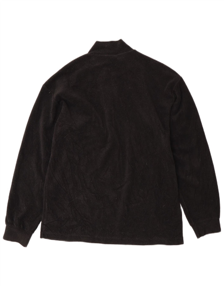 FILA Herren-Fleecepullover mit Reißverschluss, IT 48, mittelschwarz