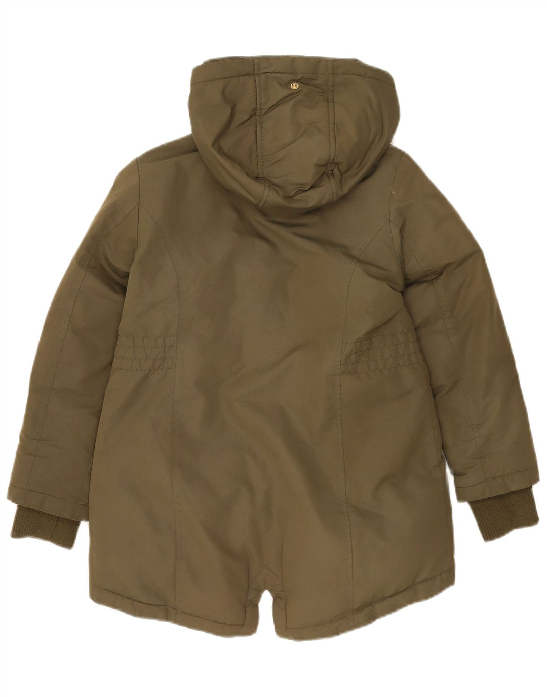 MICHAEL KORS Mädchen-Parkajacke mit Kapuze, 7–8 Jahre, Khaki, Polyester