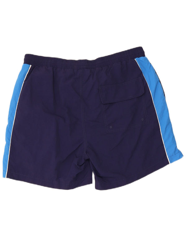 Lyle & Scott Herren-Badeshorts 2XL Marineblaues Colourblock-Nylon