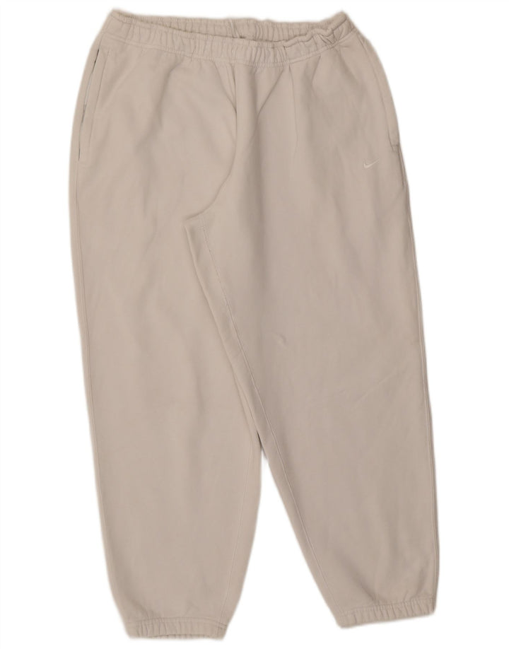 Nike Herren-Trainingshose, Jogginghose, Größe L, aus weißer Baumwolle