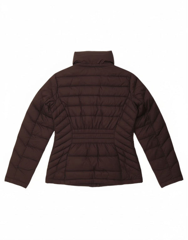 Michael Kors Damen Wattierte Jacke UK 14 Medium Schwarz Nylon