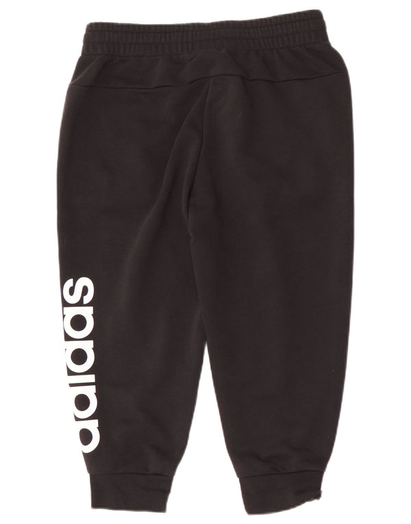 Adidas Damen Graphic Capri Trainingshose Jogger UK 8/10 Small Schwarz