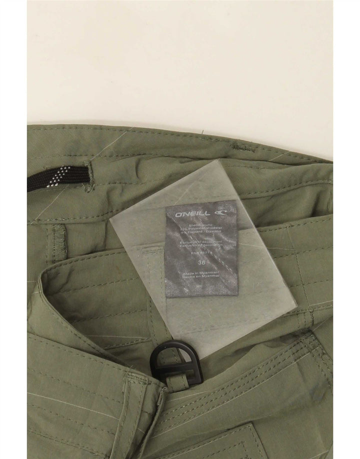 O'Neill Herren-Cargoshorts W36, großes Khaki-gestreiftes Polyester