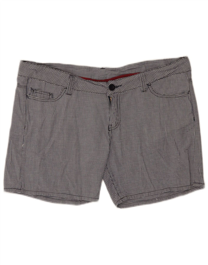 Converse Damen-Freizeitshorts, groß, W34, marineblau, Gingham-Baumwolle