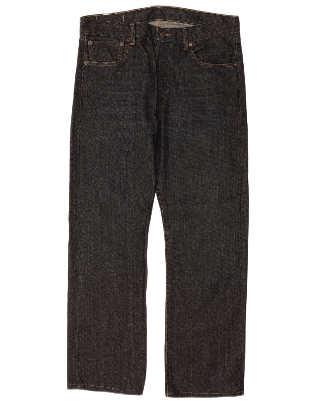 LEVI'S Herren 501 Straight Jeans W34 L30 Marineblaue Baumwolle