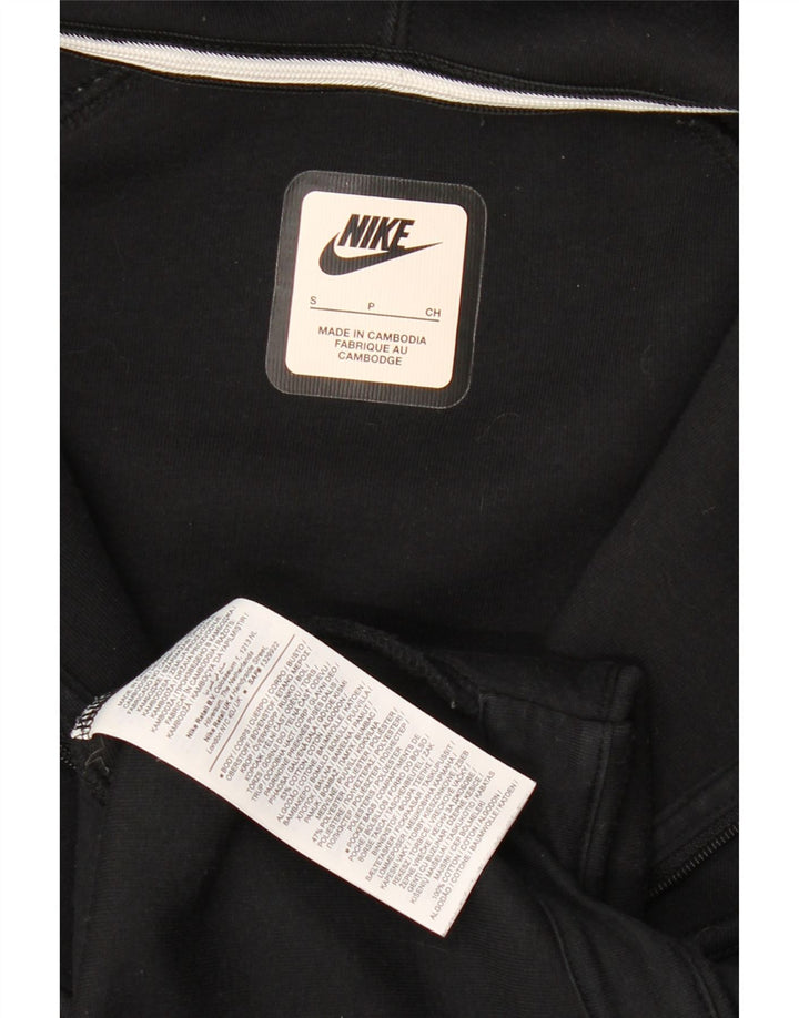 Nike Herren-Kapuzenpullover mit Reißverschluss, Größe S, schwarze Baumwolle