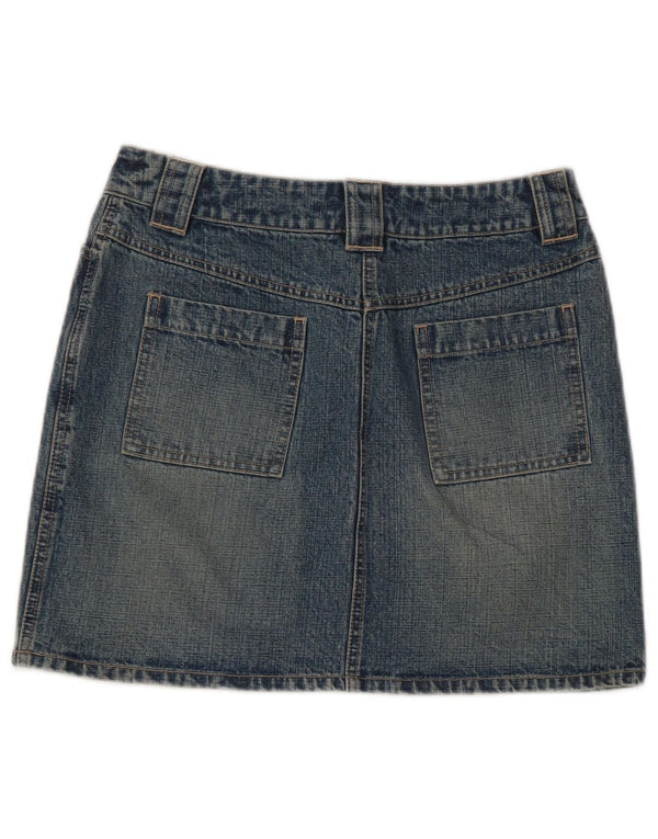 Dorothy Perkins Damen Mini-Jeansrock UK 10 Small W28 Blaue Baumwolle