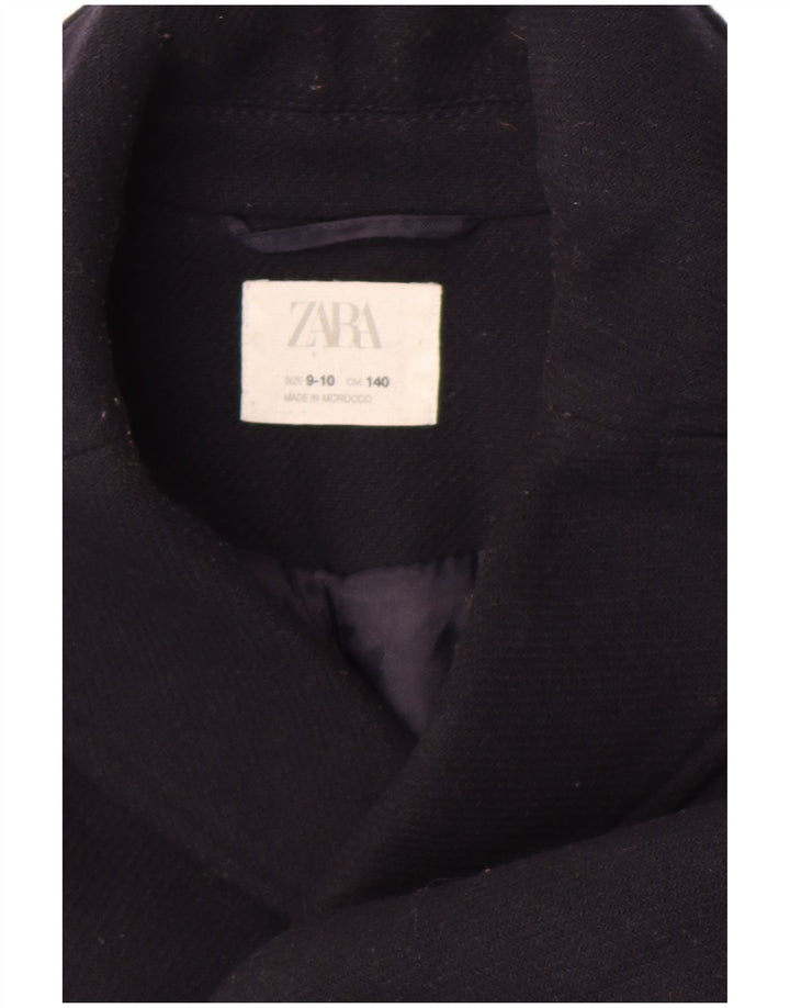 Zara Pea Coat für Jungen, 9–10 Jahre, Marineblau