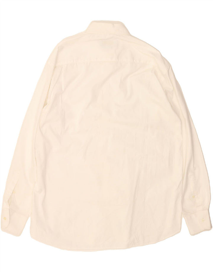 AMERIGO VESPUCCI Mens Shirt Size 41 Large White Cotton Vintage Amerigo Vespucci and Second-Hand Amerigo Vespucci from Messina Hembry 