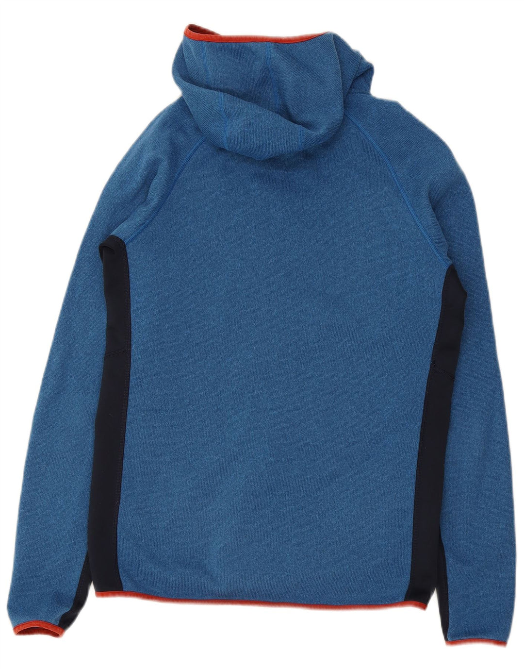 Patagonia Herren-Kapuzenpullover mit Reißverschluss, mittelblau, Farbblock-Polyester