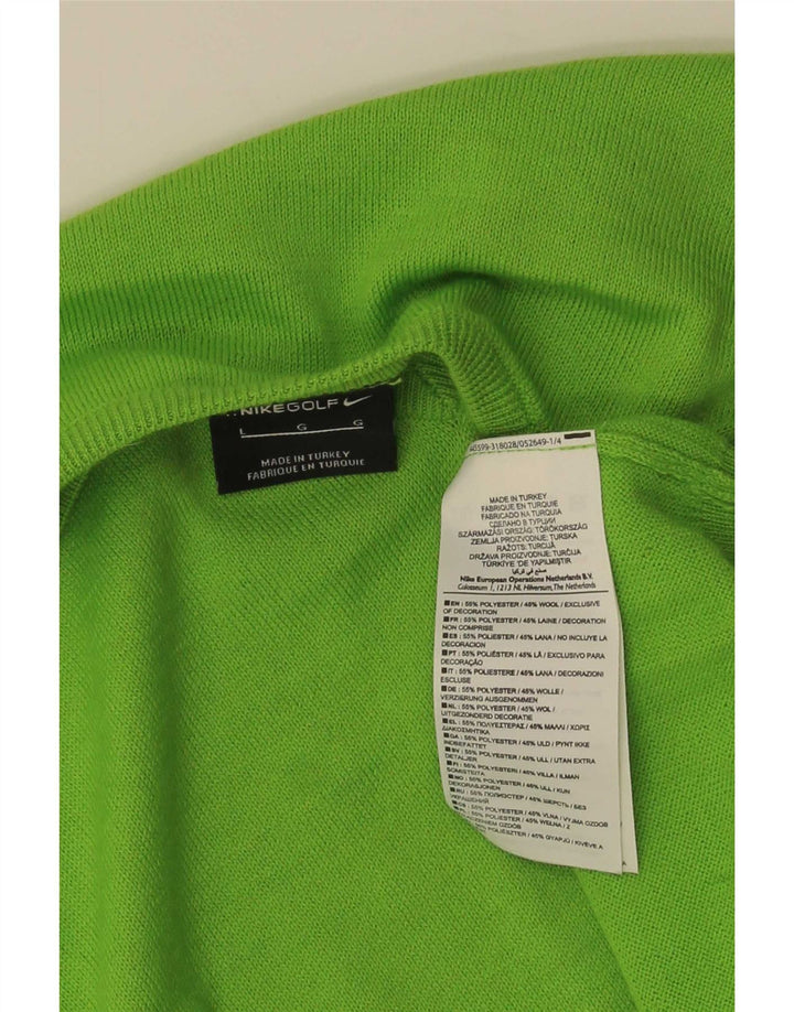 Nike Herren-Golfweste-Tanktop, groß, grünes Polyester