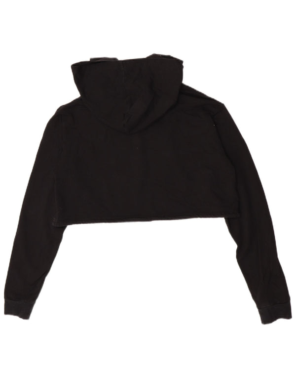 Santa Cruz Damen Crop Hoodie Pullover UK 8 Small Schwarz Baumwolle
