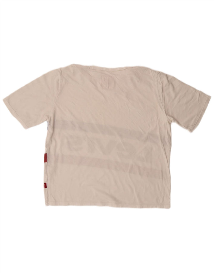 Levi's Jungen-T-Shirt mit Grafik, 15–16 Jahre, weiße Baumwolle