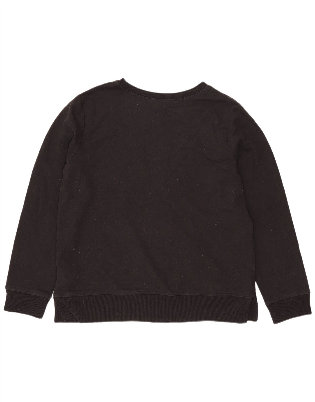 GAP Damen Grafik-Sweatshirt-Pullover UK 16 Large Schwarze Baumwolle