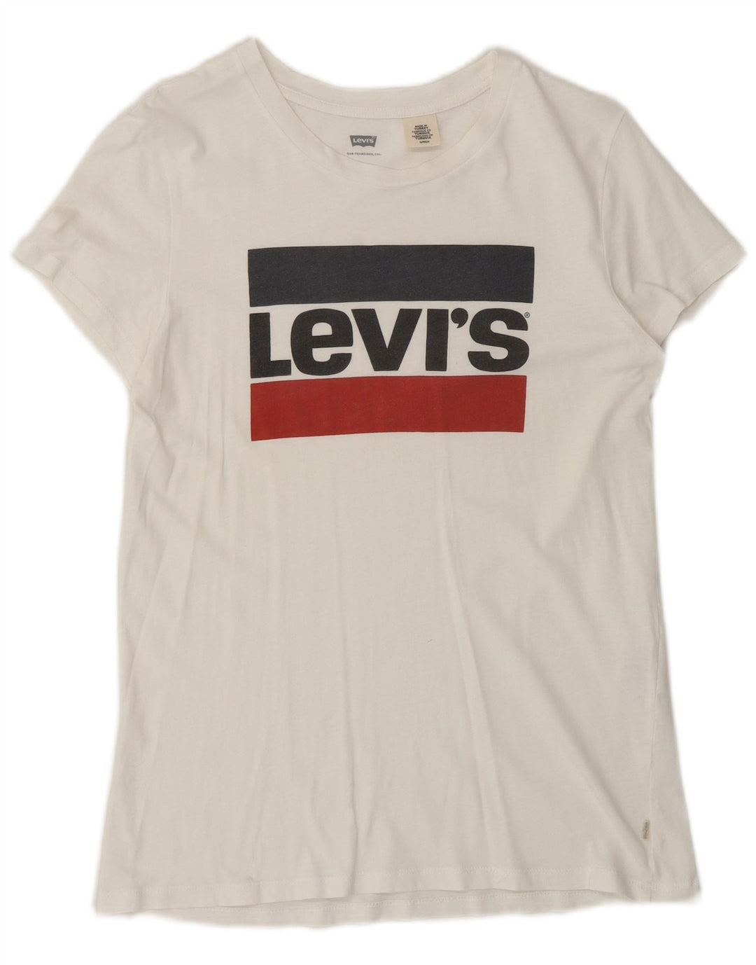 Levi's Herren-T-Shirt mit Grafik, Größe S, Weiß