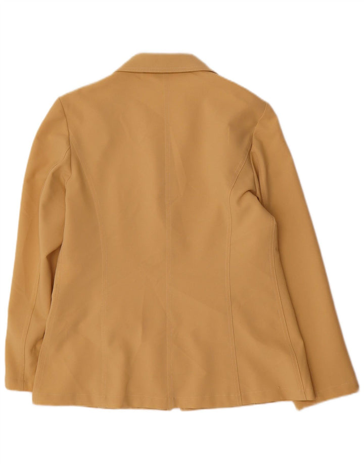 Ivy Oxford Damen-Blazerjacke mit durchgehendem Reißverschluss IT 44 Mittelbeigefarbenes Polyester
