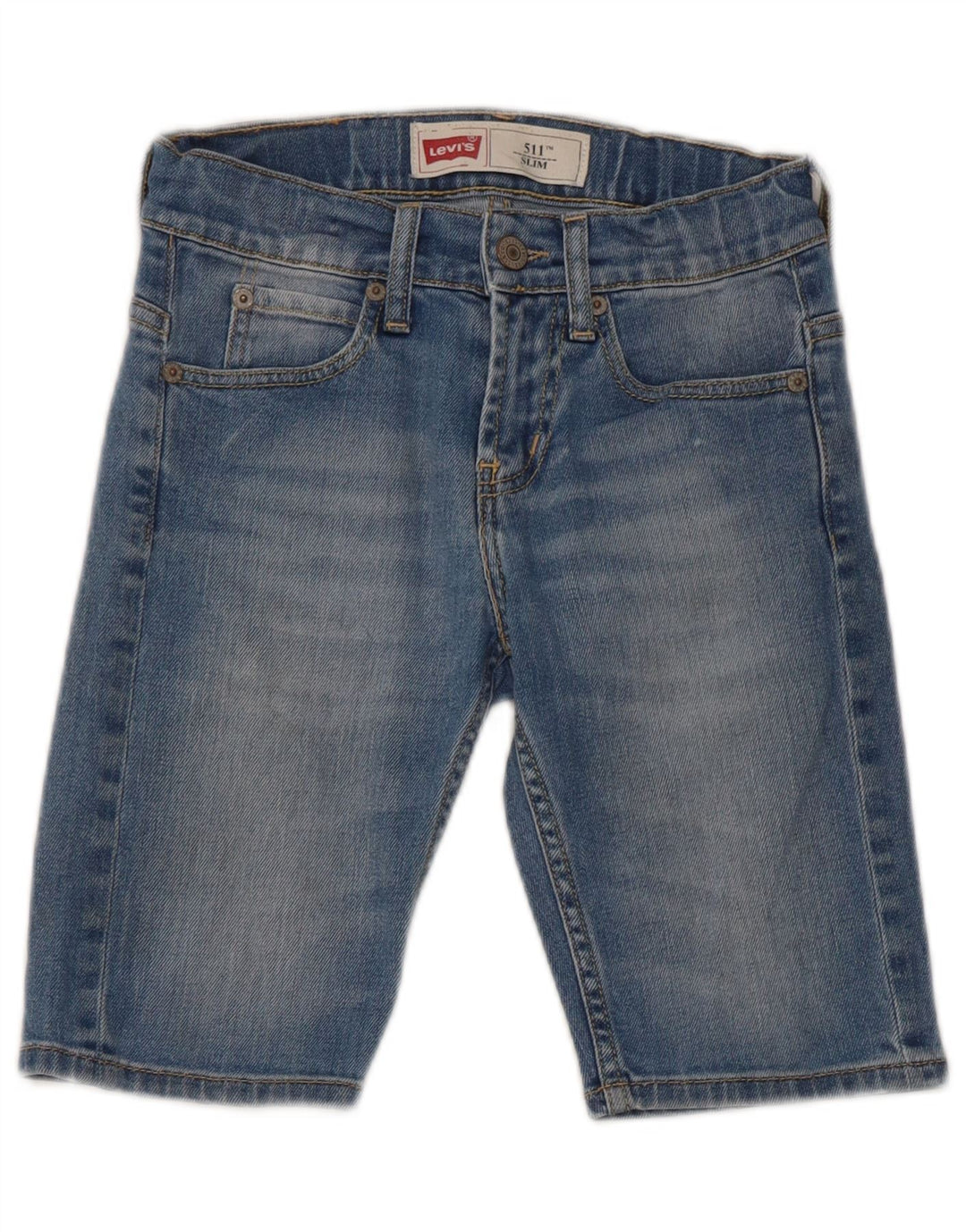 Levi's 511 Slim Denim-Shorts für Jungen, 9–10 Jahre, W24, blaue Baumwolle