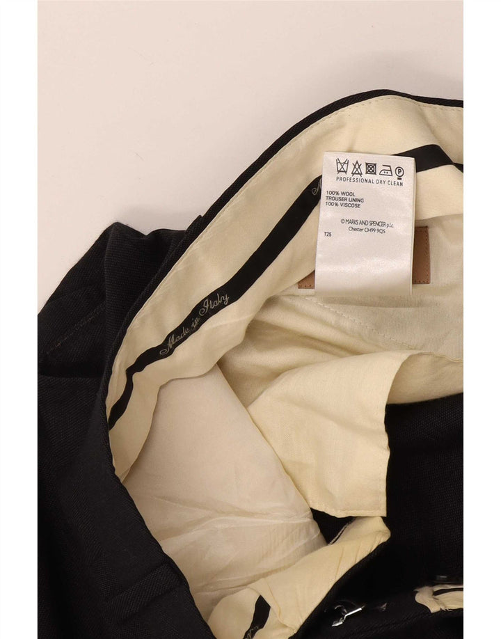 Marks & Spencer Herren-Anzughose mit Pegged-Anzug, W34, L31, graue Wolle