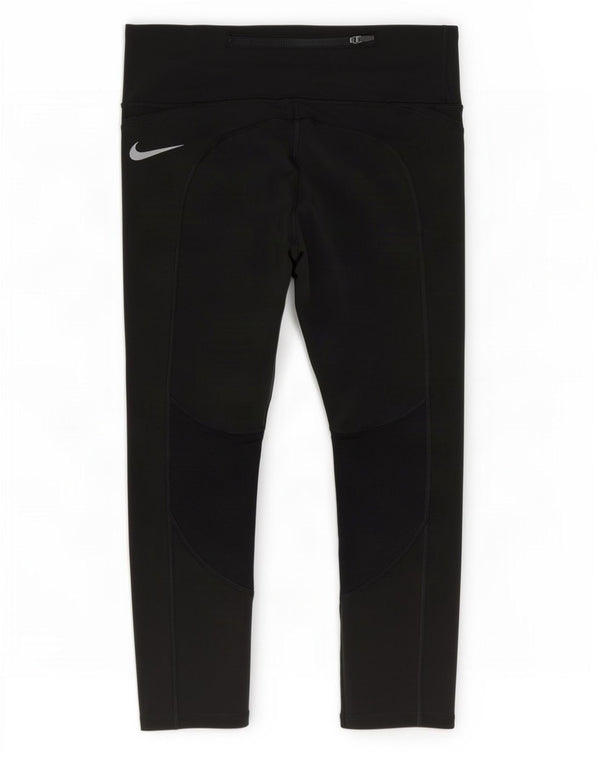 Nike Damen Dri Fit Capri-Leggings, Größe S, Größe S, Schwarz, Polyester