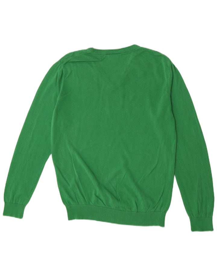 Lacoste Herren-Pullover mit V-Ausschnitt, Größe 4, mittelgrün
