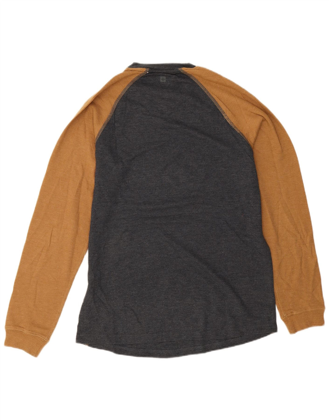 Mountain Warehouse Herren-Oberteil aus langärmliger, mittelgrauer Colourblock-Baumwolle