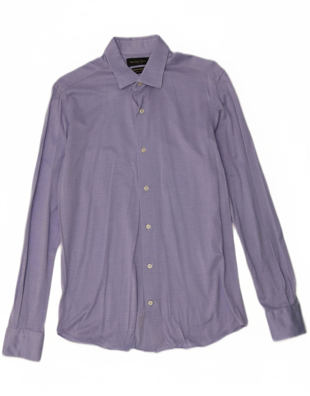 MASSIMO DUTTI Mens Shirt Small Blue Cotton