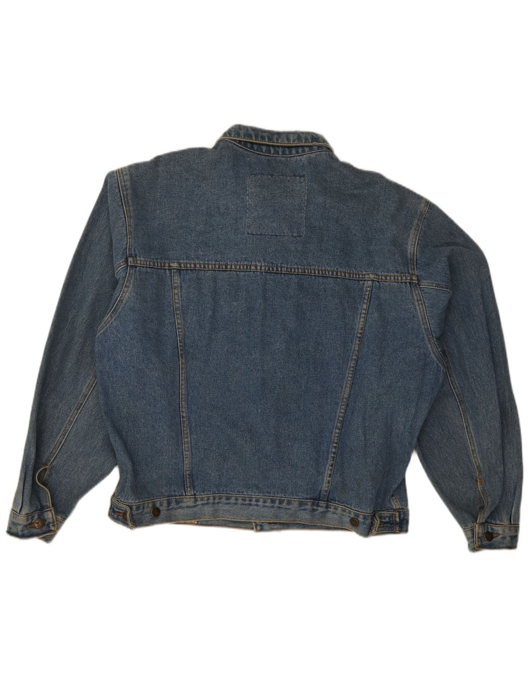 Vintage Herren Jeansjacke IT 52/54 Große blaue Baumwolle