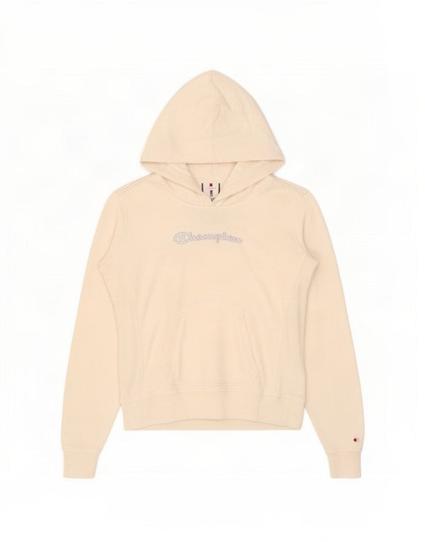 Champion Damen Heritage Classics Graphic Hoodie Pullover UK 14 Large Weiß