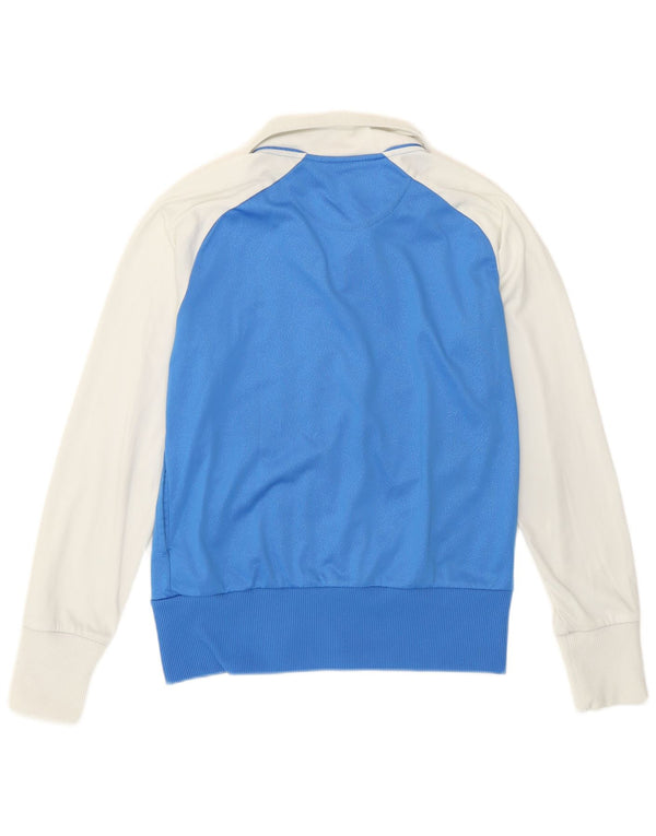 Reebok Damen Trainingsanzug Top Jacke UK 14 Mittelblau Colourblock Sports