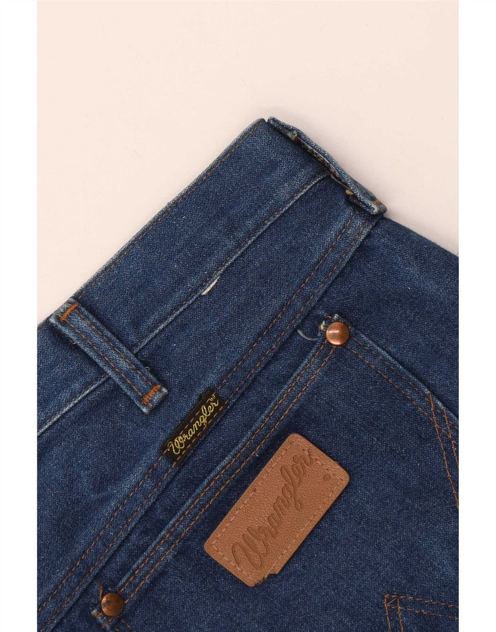 Wrangler Herren verkürzte gerade Jeans W44 L26 Blau