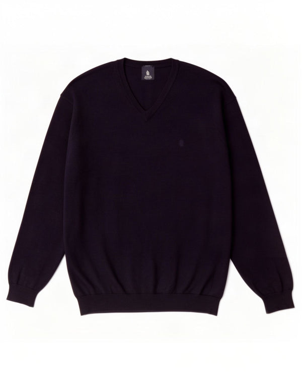 Marina Yachting Herren-Pullover mit V-Ausschnitt, 2XL, marineblaue Wolle