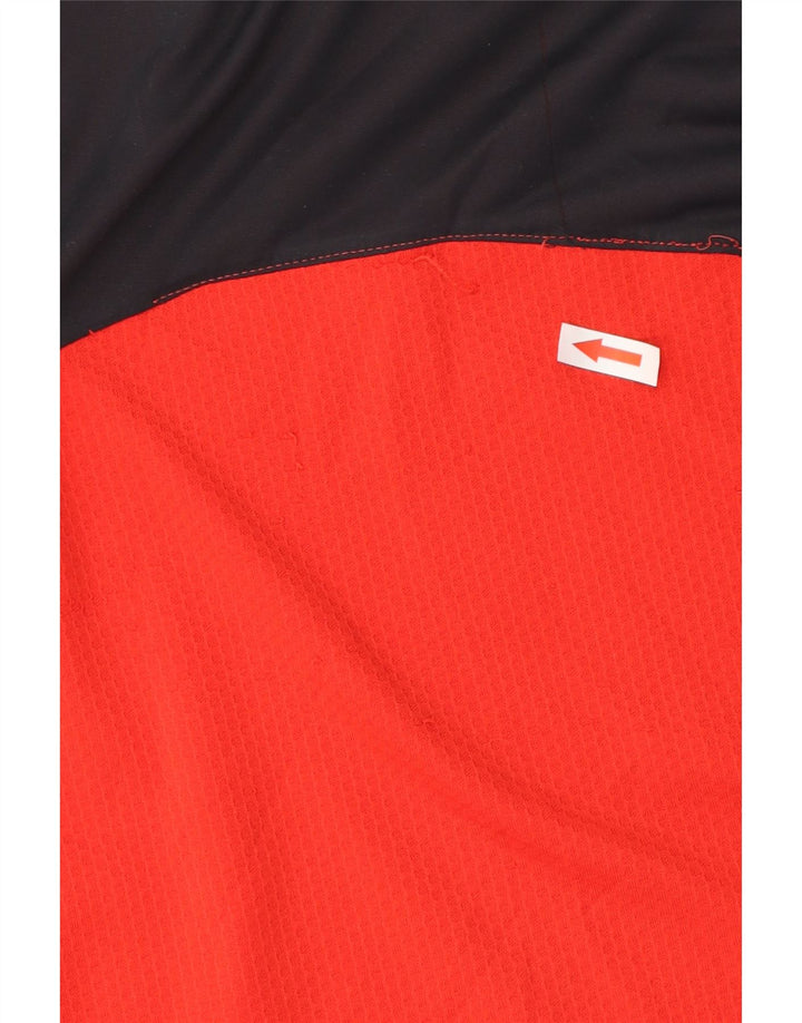 Puma Herren-T-Shirt mit Grafik, Größe S, Rot, Farbblock