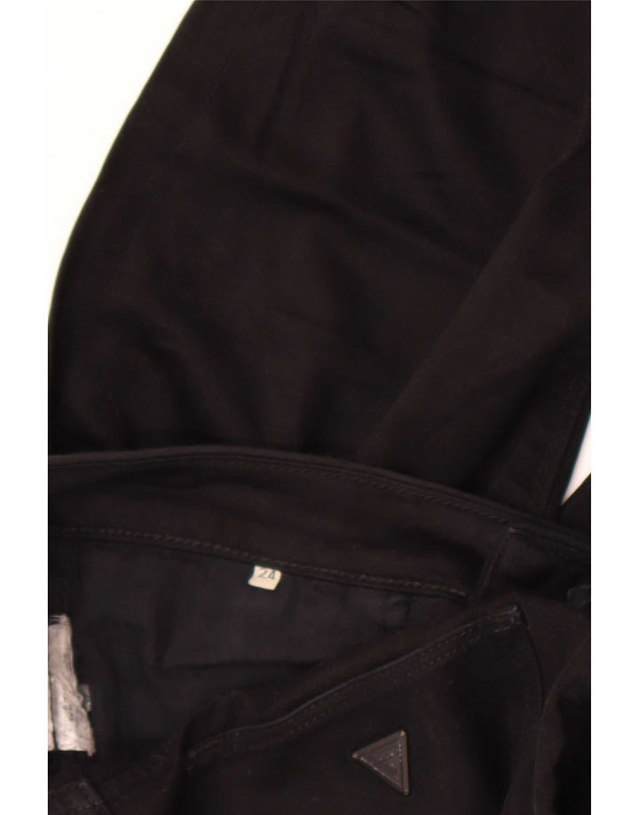 Guess Damen Super Low Skinny Jeans W24 L27 Schwarz