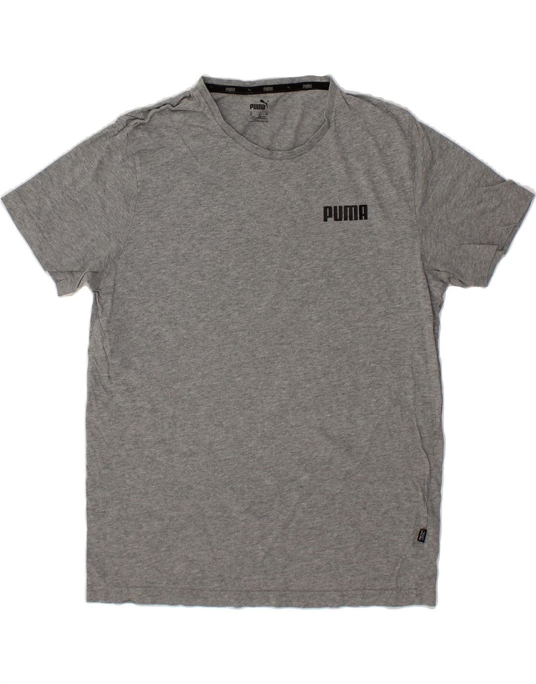 PUMA Mens T-Shirt Top Medium Grey Cotton Vintage Puma and Second-Hand Puma from Messina Hembry 