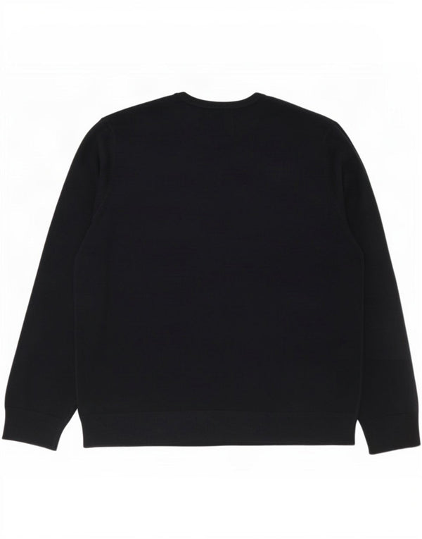 Marks & Spencer Herren-Pullover mit Rundhalsausschnitt, 2XL, Marineblau, Acryl
