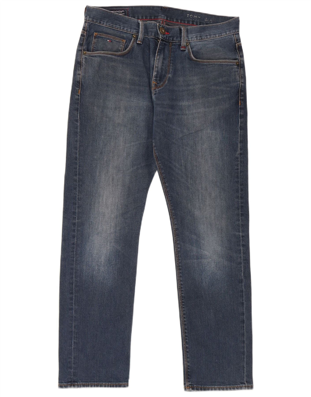 Tommy Hilfiger Herren Slim Jeans W31 L30 Blaue Baumwolle