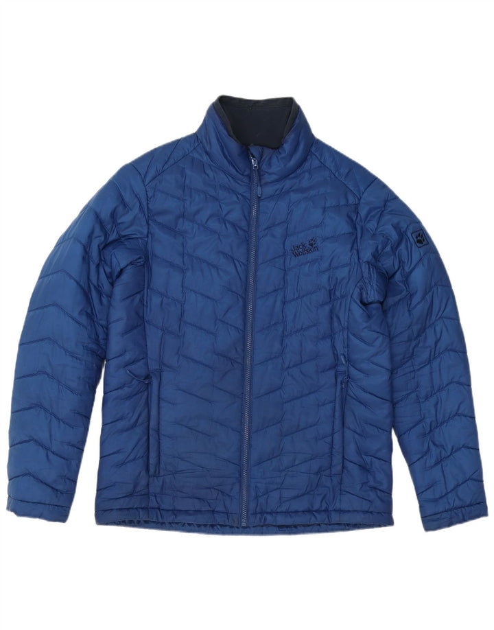 Jack Wolfskin Herren Wattierte Jacke UK 36/38 Mittelblaues Polyester