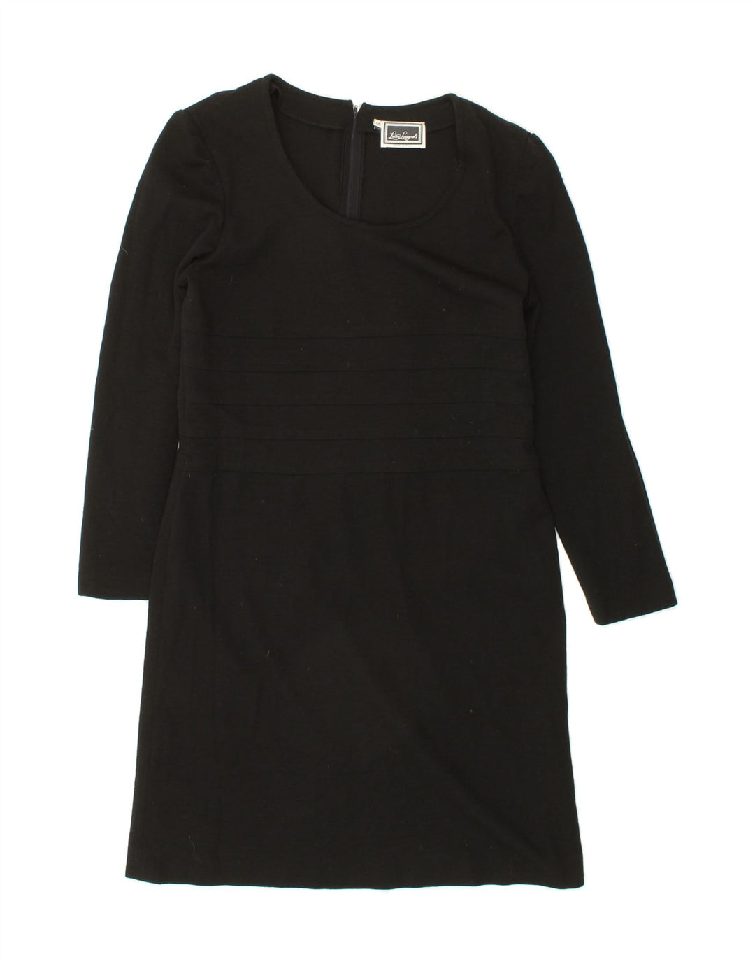 LUISA SPAGNOLI Womens Long Sleeve Shift Dress IT 46 Large Black Polyamide Vintage Luisa Spagnoli and Second-Hand Luisa Spagnoli from Messina Hembry 